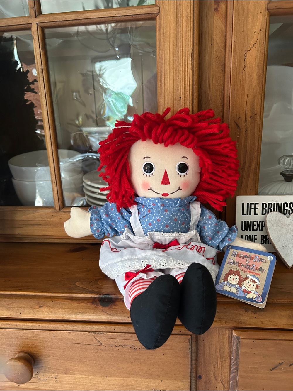 Classic Red-Haired Raggedy Ann by Hasbro Doll Plush Toy - Kids Toys